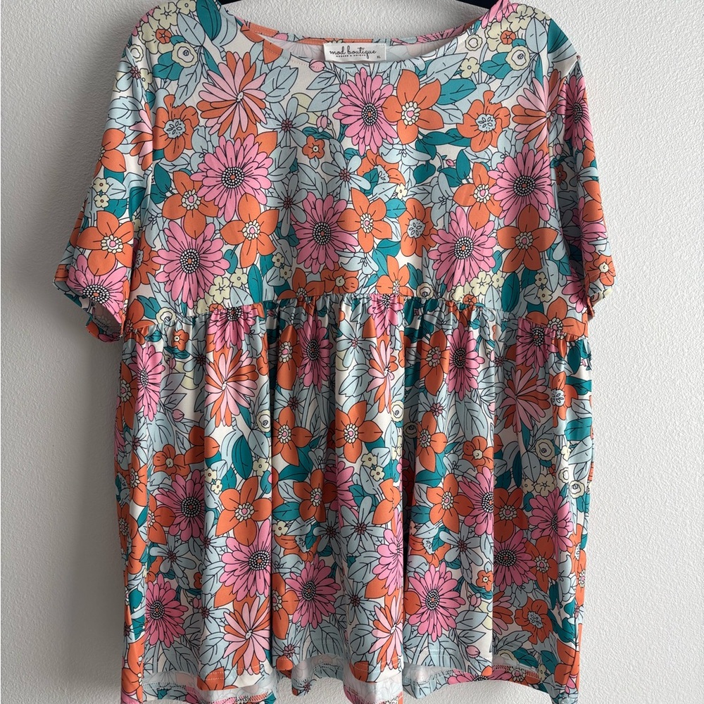 Floral Babydoll Blouse